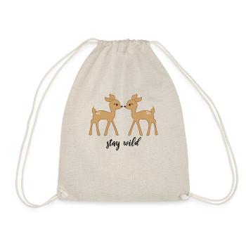 STAY WILD - Drawstring Bag - nature - Front