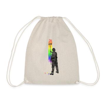 Cadeau de profession LGBT de peintre coloré - Sac de sport léger - nature - Devant
