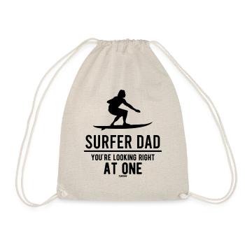 Wassersport Surfer Dad Bester Papa - Turnbeutel - Natur - Vorne
