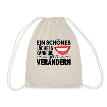Spruch Geschenk Zahnarzt - Turnbeutel - Natur - Vorne