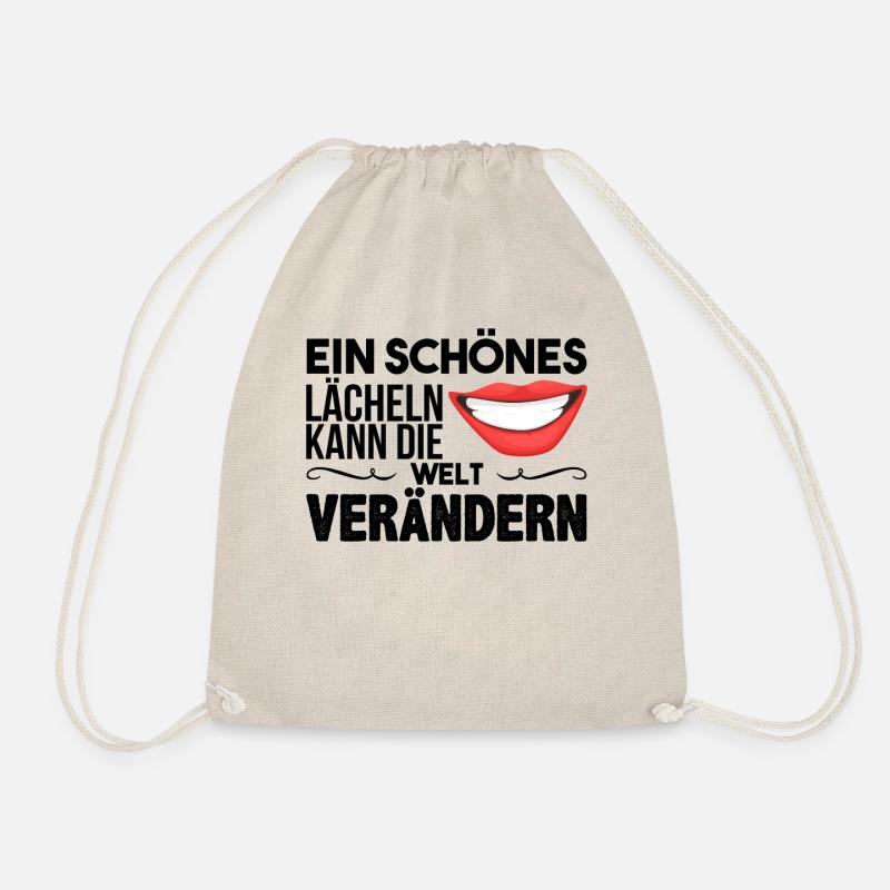 Spruch Geschenk Zahnarzt - Turnbeutel - Natur