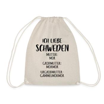Ich liebe Schweden - Turnbeutel - Natur - Vorne