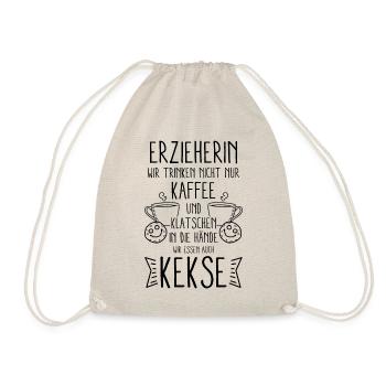 Erzieherin Abschiedsgeschenk - Turnbeutel - Natur - Vorne