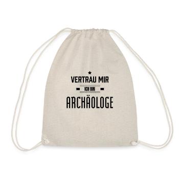 Vertrau mir ich bin Archäologe Graben Archäologie - Turnbeutel - Natur - Vorne