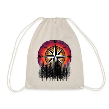 Boussole rose des vents outdoor Trecking Amour de la nature - Sac de sport léger - nature - Devant