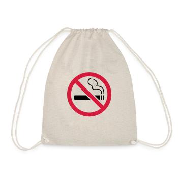 No smoking - smoking prohibited - Drawstring Bag - nature - Front