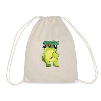 Frog Frogs Fun Animal Motif Frog Motif Leaf - Drawstring Bag - nature - Front