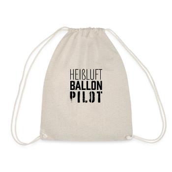 Heißluftballon Pilot Ballonfahrt Flug Ballonfahren - Turnbeutel - Natur - Vorne