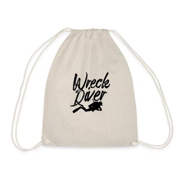 Wracktaucher Wracktauchen Wrack Taucher - Turnbeutel - Natur - Vorne