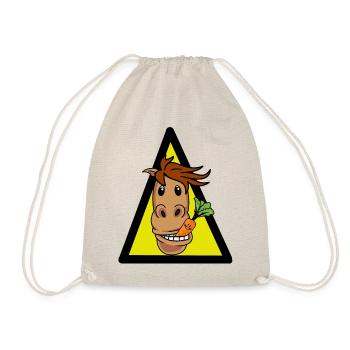 Cheval Poney Cheval Fous Cavalier Tête de cheval Gaulois - Sac de sport léger - nature - Devant