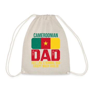 Cameroonian Father Cameroon Flag for Father's Day - Drawstring Bag - nature - Front