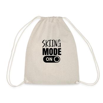 Ski mode Skiing to skiers - Drawstring Bag - nature - Front