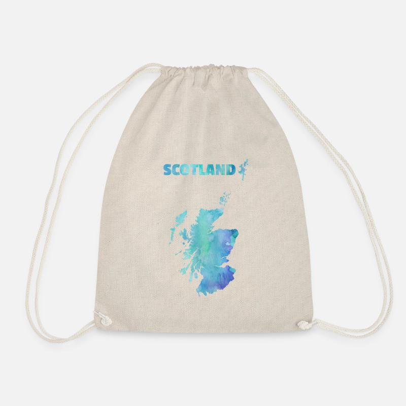 Carte Ecosse aquarelle - Sac de sport léger - nature