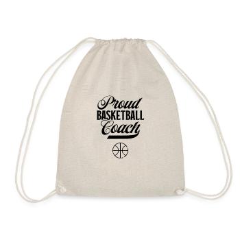 Coach coach basketball coach basketball team - Drawstring Bag - nature - Front