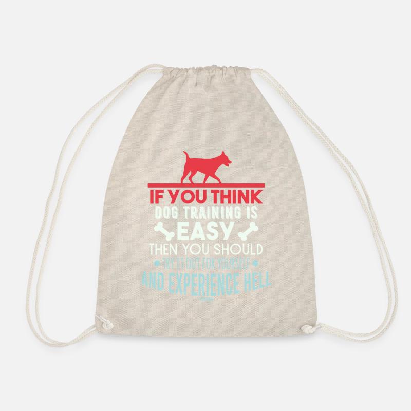 Hundetraining Spruch - Turnbeutel - Natur