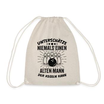 Kegeln Bier Kegelverein Kegelbahn Lustige Sprüche - Turnbeutel - Natur - Vorne