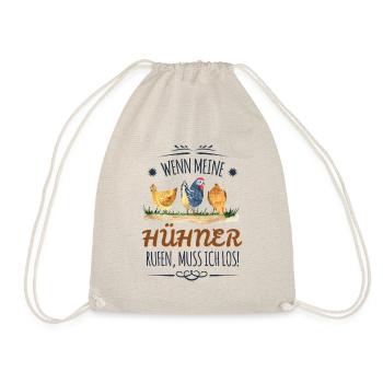 Perfekter Hühner Spruch für Hühnerzüchter Geschenk - Turnbeutel - Natur - Vorne