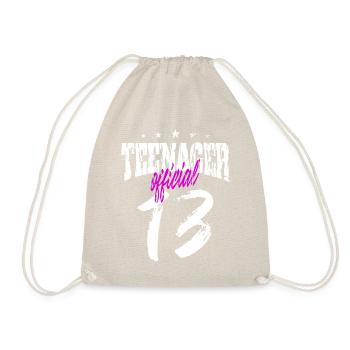 Teenager Jugendlicher Geschenk Geschenkidee - Turnbeutel - Natur - Vorne