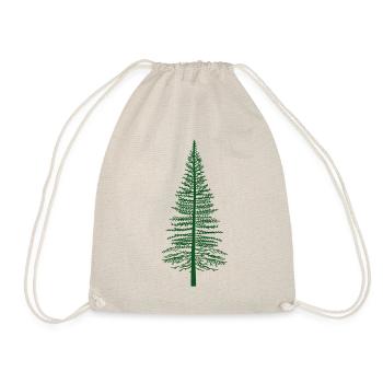 Fir forest tree wilderness nature wood - Drawstring Bag - nature - Front