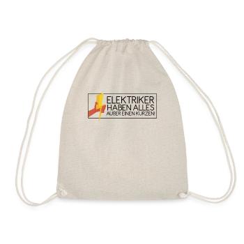 Elektriker Elektromeister Handwerker - Turnbeutel - Natur - Vorne
