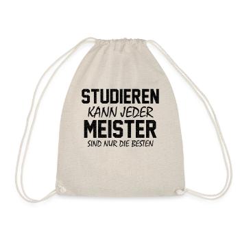 Meister Handwerker Handwerksmeister Elektrotechnik - Turnbeutel - Natur - Vorne