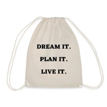 Slogan d'attitude de citation de motivation - Sac de sport léger - nature - Devant