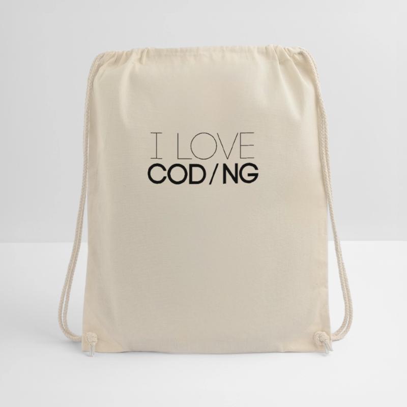 J'aime programmer la profession de code de programmeur Sac de sport léger