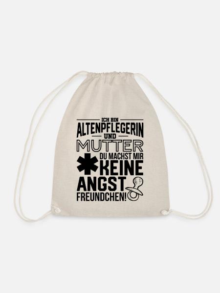 Altenpflegerin und Mama - Turnbeutel - Natur
