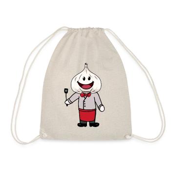 Chef Chef Chef Fantasy Chef Garlic - Drawstring Bag - nature - Front