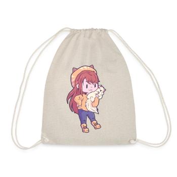 Amant de chat fille - Sac de sport léger - nature - Devant