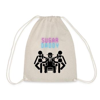 Sugar Daddy Black - Drawstring Bag - nature - Front