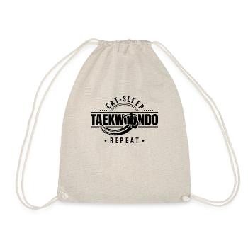 Eat Sleep Taekwondo Repeat Tae Kwon Do - Drawstring Bag - nature - Front