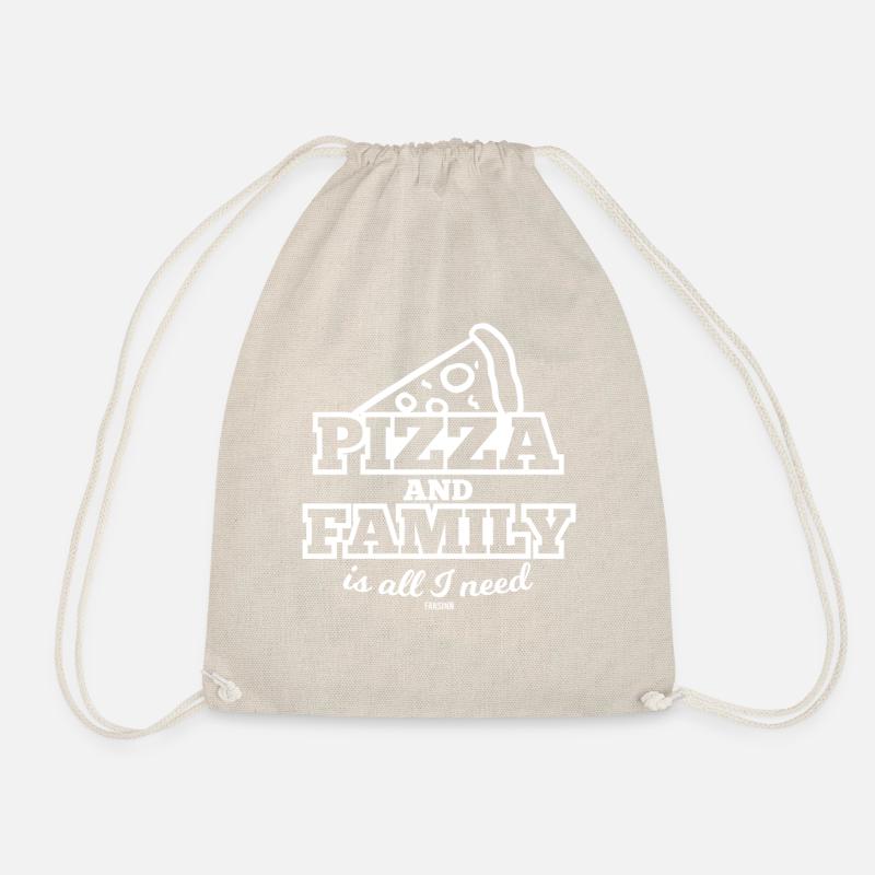 Mama liebt Pizza - Turnbeutel - Natur