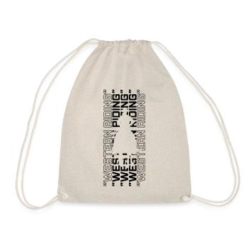 WESTERN RIDING HORSE RIDING RIDER RIDER - Drawstring Bag - nature - Front