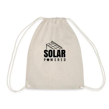 Solar powered sun solar power solar energy - Drawstring Bag - nature - Front