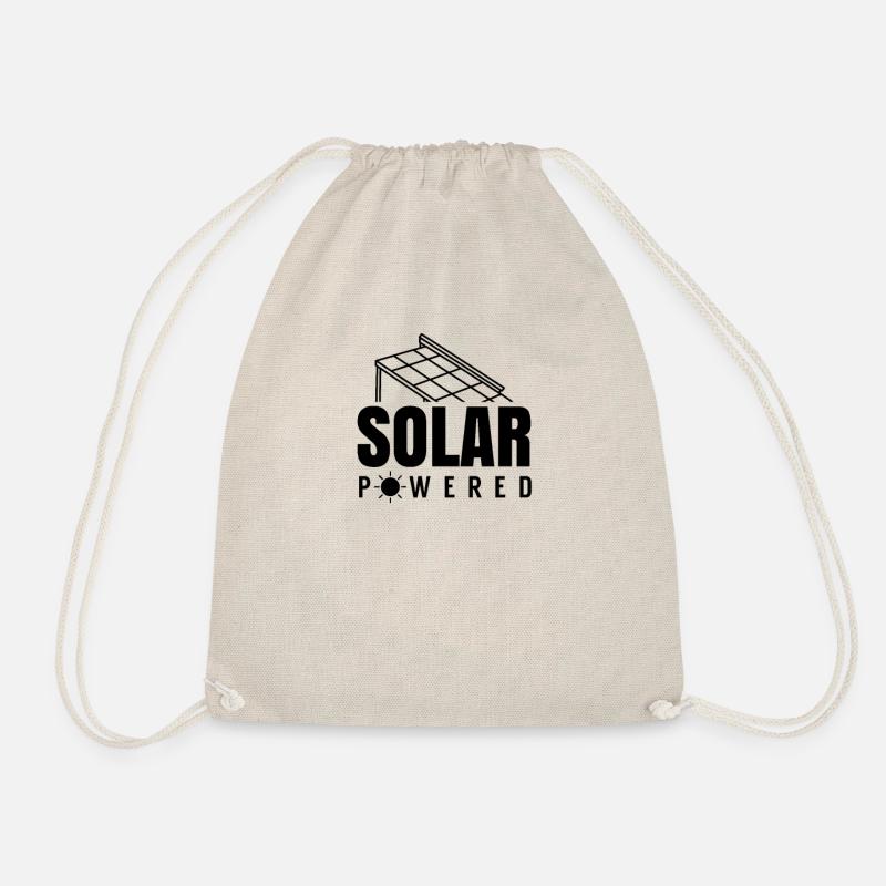 Solar betrieben Sonne Solarkraft Solarenergie - Turnbeutel - Natur