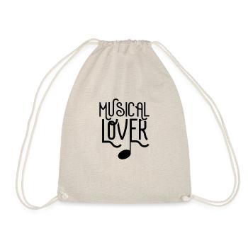 Musical lovers funny theater musicals - Drawstring Bag - nature - Front