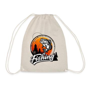 Fishing Angler Fisherman Fish Fishing Gift - Drawstring Bag - nature - Front