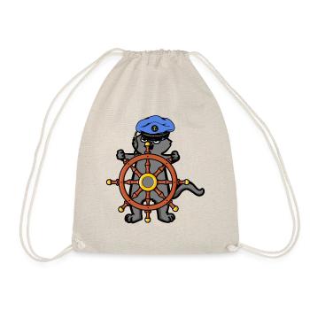 Steering Wheel Nautical Coast Ship Travel - Drawstring Bag - nature - Front