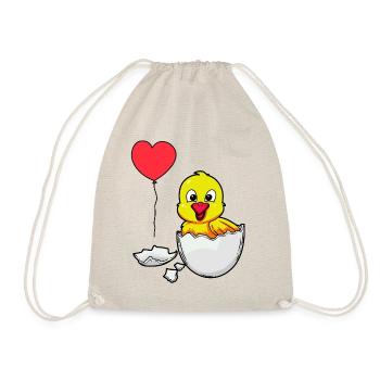 Eggshell Chick Easter Birth Baby Children Egg - Drawstring Bag - nature - Front