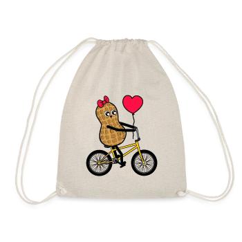 BMX Kids Peanut Bicycle Toddler Child - Drawstring Bag - nature - Front