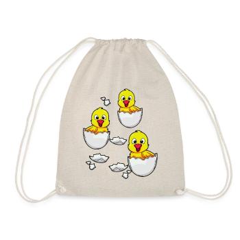 Oeufs poussins de Pâques poules ferme oeuf - Sac de sport léger - nature - Devant