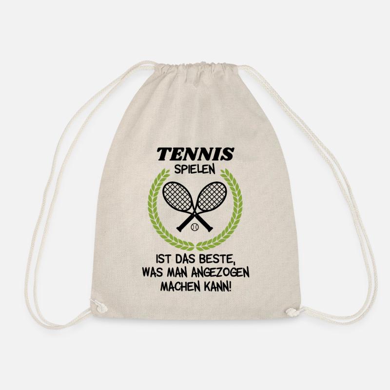 Perfekter Tennistrainer Spruch, Tennis Geschenk - Turnbeutel - Natur