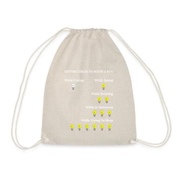 Funny Programming Software Engineer Bugs Code - Sac de sport léger - nature - Devant