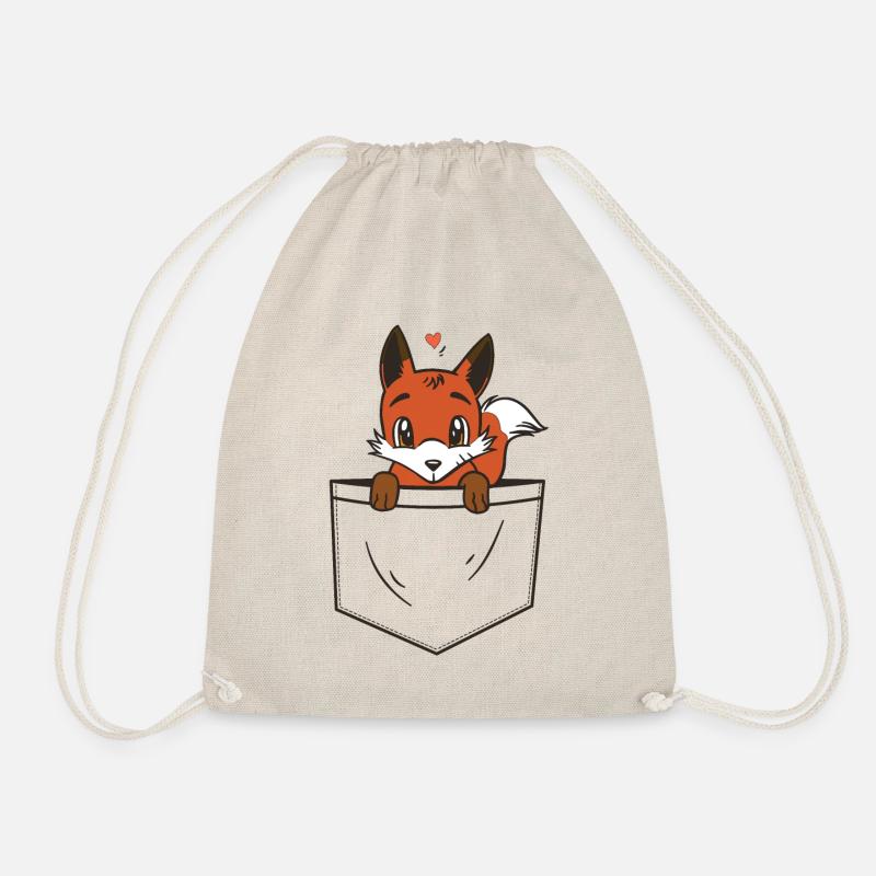 Süßer Fuchs - Brusttasche - Fox pocket - Turnbeutel - Natur
