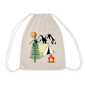 Trekking Camping Summer Summer Holidays Nature - Drawstring Bag - nature - Front