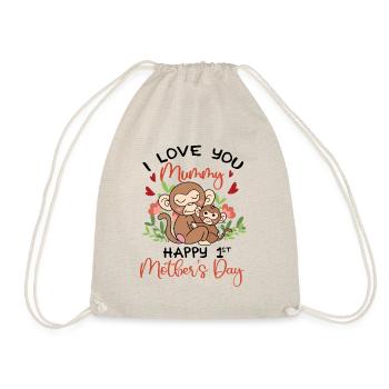 I Love You Mummy Happy 1st Mother’s Day Baby - Sac de sport léger - nature - Devant