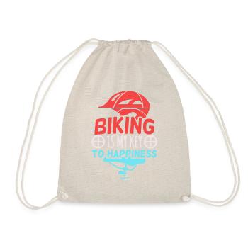 Biking Bicycle Bicycle Mountain Bike Sport - Drawstring Bag - nature - Front