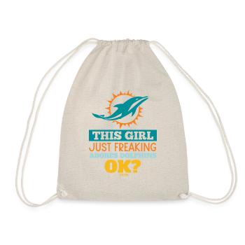 Fille aime les dauphins - Sac de sport léger - nature - Devant