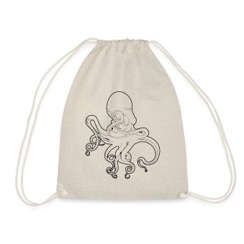 Octopus Octopus North Sea Seafaring Coast North Ocean - Drawstring Bag - nature - Front